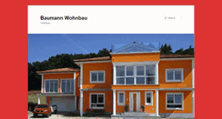 Desktop Screenshot of baumann-wohnbau.de