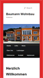Mobile Screenshot of baumann-wohnbau.de