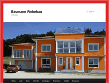 Tablet Screenshot of baumann-wohnbau.de